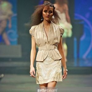 Tan Sequin Skirt